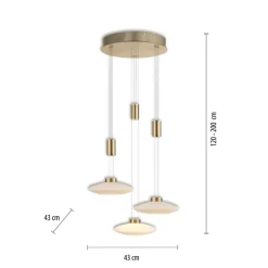 Cheap Lampa wisząca LED na okrągłej podstawie 2082-60 z serii LAUTADA | Kaja Żyrandole Nowoczesne