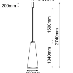 Discount Lampa wisząca LED w stylu hotelowym ANT 5052 PONTE | Kaja Oświetlenie Żyrandole Nowoczesne