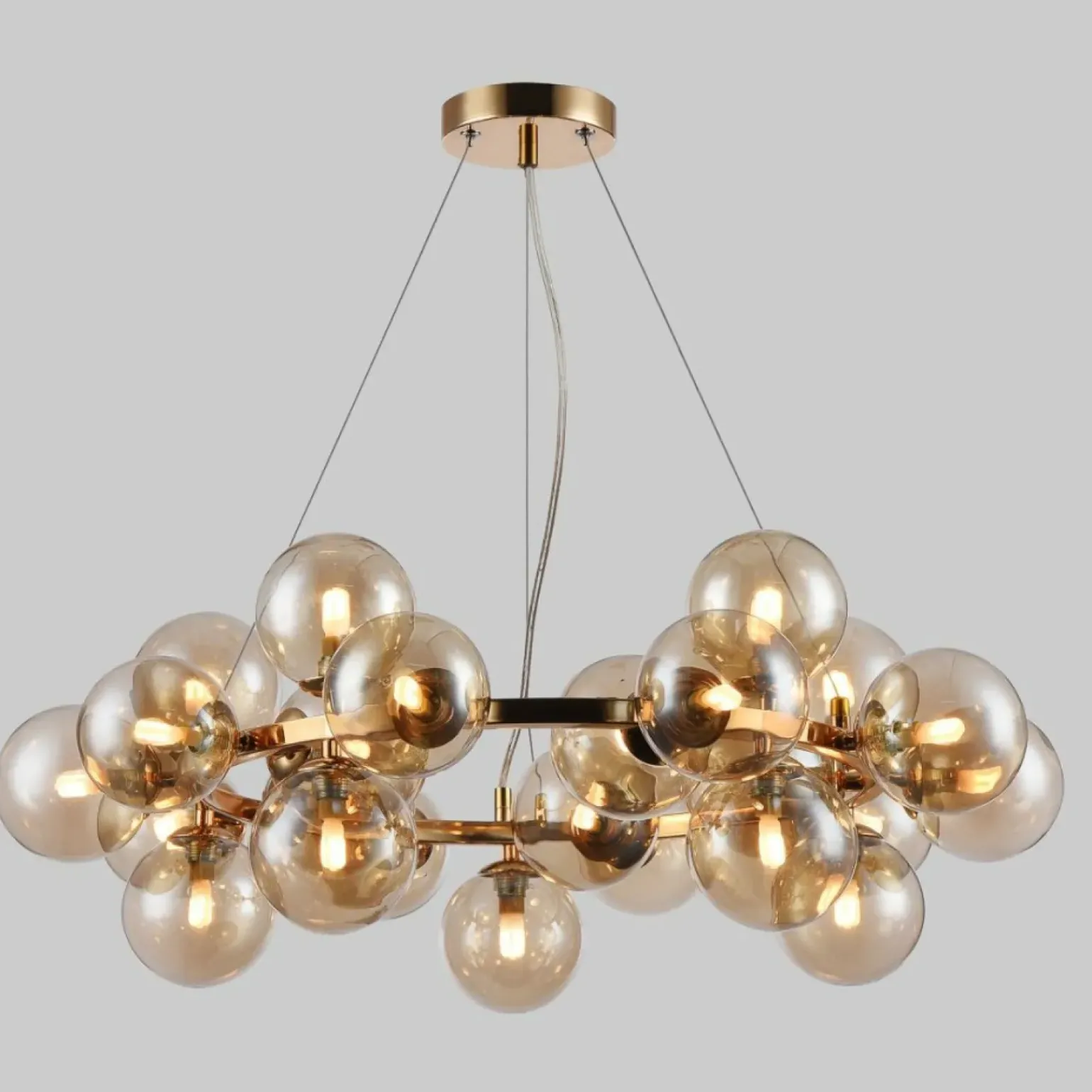 Cheap Lampa wisząca modern glamour PND-5252-25-GD-CGN CABELLA | Kaja Żyrandole Nowoczesne