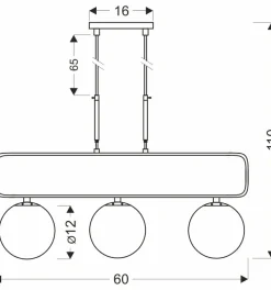Store Lampa wisząca mosiądz z białymi kloszami 33-01573 JOVE | Kaja Żyrandole Nowoczesne