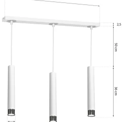 Cheap Lampa wisząca na 3 żarówki, regulowana wysokość MLP6228 z serii DANI | Kaja Oświ Żyrandole Nowoczesne