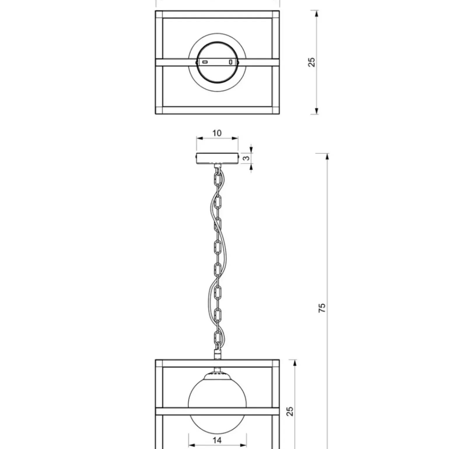 Cheap Lampa wisząca na łańcuszku, industrialna MLP8568 z serii DIEGO | Kaja Oświetleni Żyrandole Nowoczesne