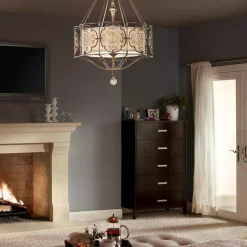 Flash Sale Lampa wisząca na łańcuszku, retro FE-MARCELLA-P z serii MARCELLA Żyrandole Nowoczesne