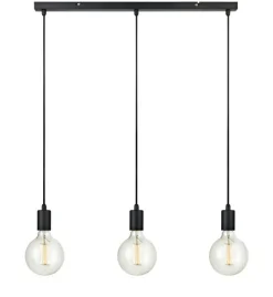 Cheap Lampa wisząca na czarnej listwie trzy żarówki 106336 | Kaja Żyrandole Nowoczesne