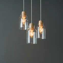 Flash Sale Lampa wisząca na drewnianej podstawie 1760374R ALESSANDRO WOOD | Kaja Żyrandole Nowoczesne