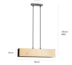 Flash Sale Lampa wisząca na dwie żarówki z dużym gwintem 610/2 | Kaja Oświetlenie Żyrandole Nowoczesne