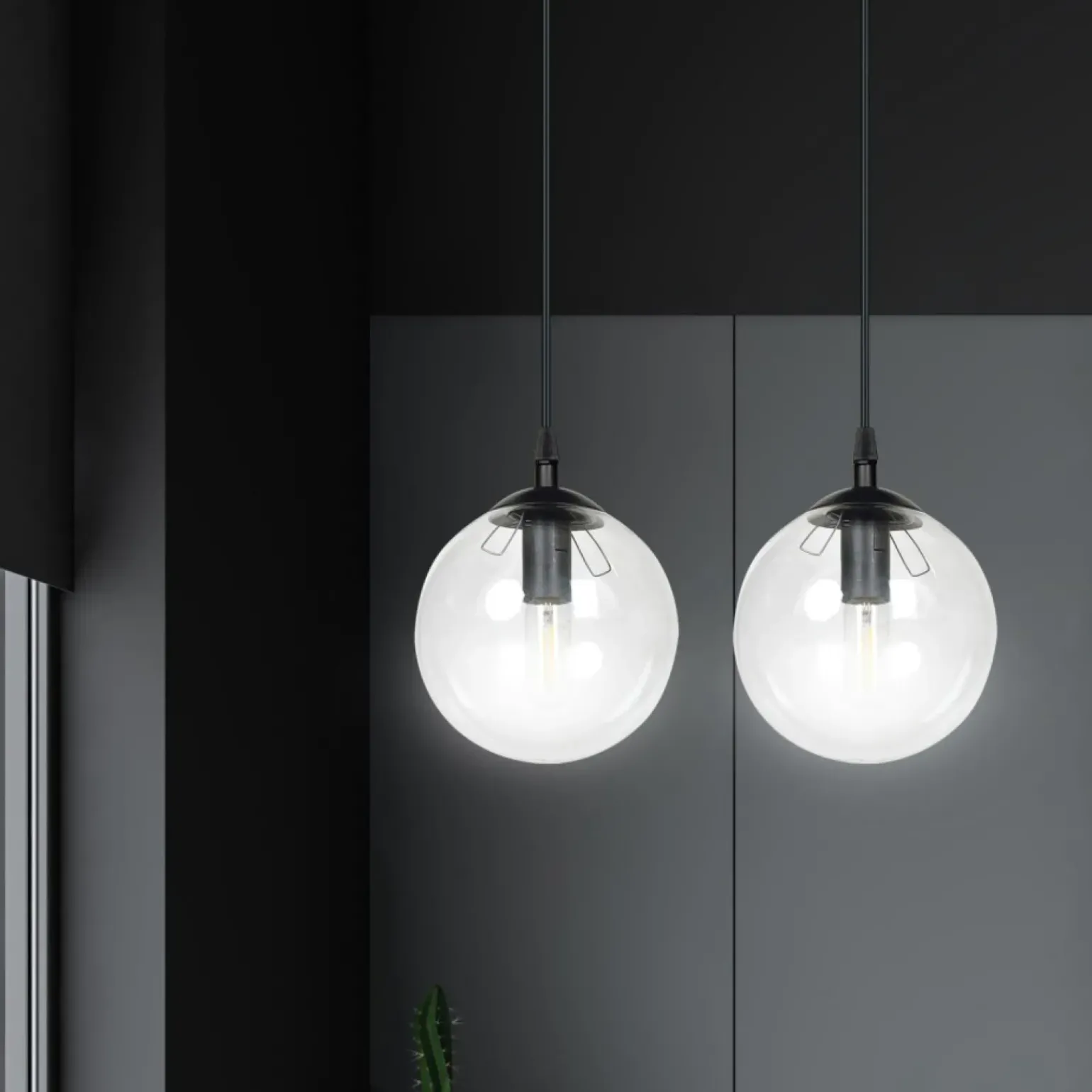 Clearance Lampa wisząca na dwie żarówki z małym gwintem 711/2 | Kaja Oświetlenie Żyrandole Nowoczesne