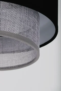 Sklep Kaja Lampa wisząca na listwie, czarno-szare abażury K-5173 z serii ETELA