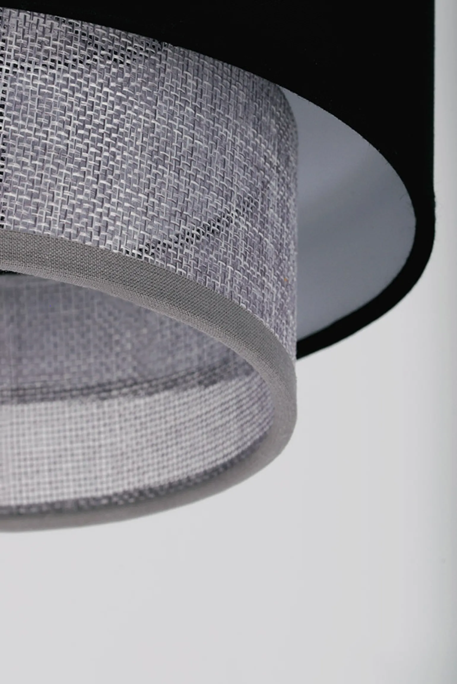 Sklep Kaja Lampa wisząca na listwie, czarno-szare abażury K-5173 z serii ETELA