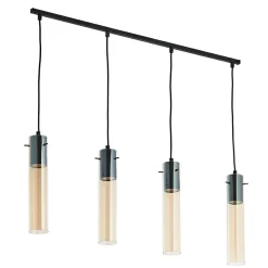 Best Sale Lampa wisząca na listwie, idealna nad stół TK 3205 z serii LOOK | Kaja Żyrandole Nowoczesne