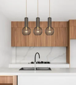 Store Lampa wisząca na listwie, nad blat K-4521 ARVI BLACK | Kaja Żyrandole Nowoczesne