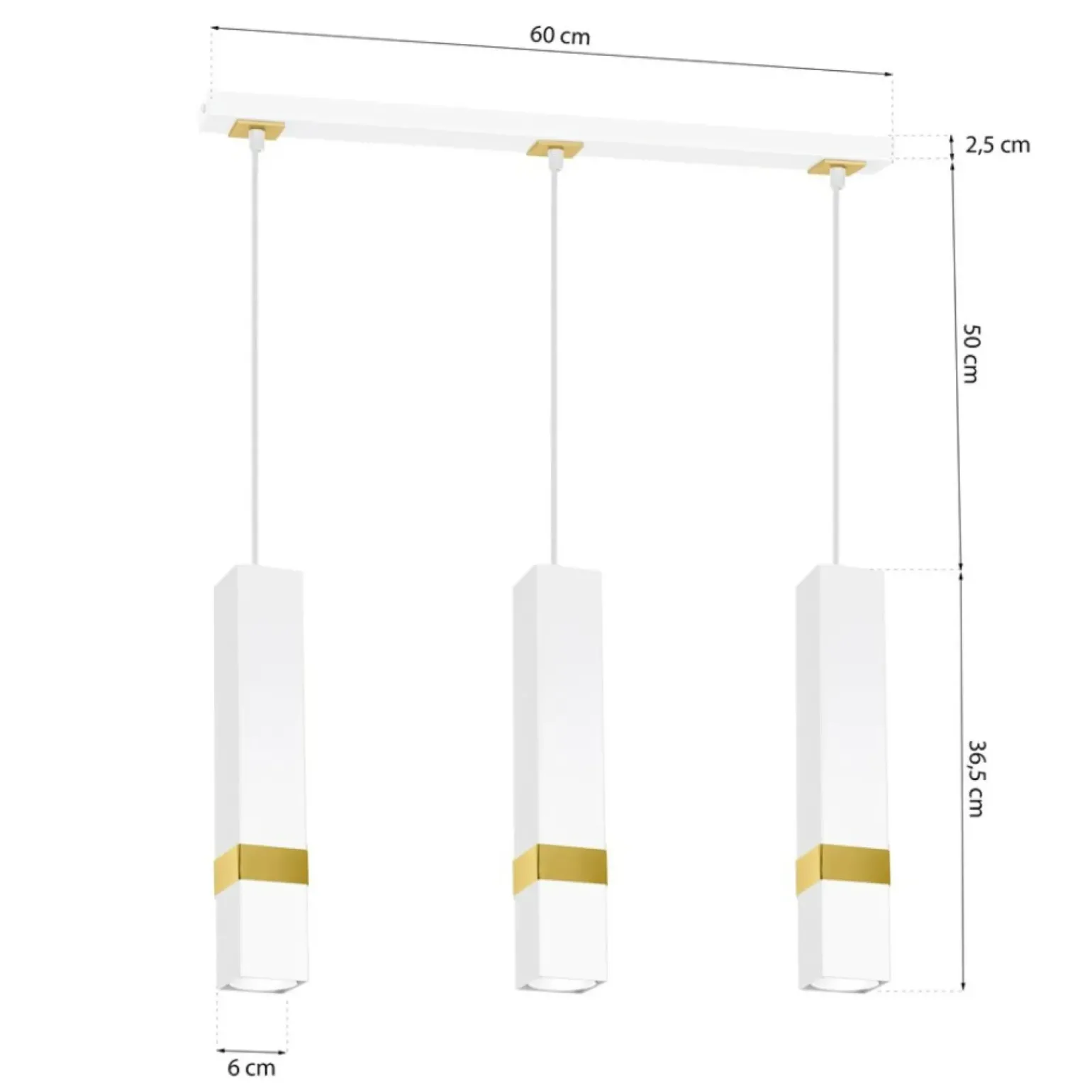 Fashion Lampa wisząca na listwie, na żarówki GU10 MLP6276 z serii VIDAR | Kaja Oświetlen Żyrandole Nowoczesne