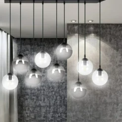Cheap Lampa wisząca na listwie z 9 kloszami 714/9M2 | Kaja Oświetlenie Żyrandole Nowoczesne
