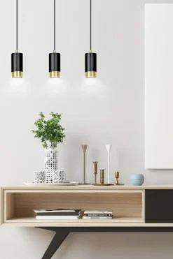 Best Lampa wisząca na listwie z delikatnymi spotami 817/3 | Kaja Żyrandole Nowoczesne