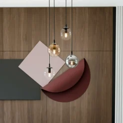 Best Lampa wisząca na okrągłej podsufitce 714/4PREM | Kaja Oświetlenie Żyrandole Nowoczesne