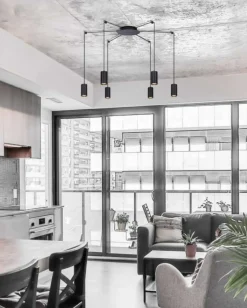 Best Sale Lampa wisząca na sześć żarówek - pająk - K-4898 PUERTO | Kaja Żyrandole Nowoczesne