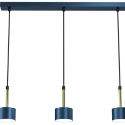 Fashion Lampa wisząca nad stół, w kolorze niebieskim MLP7773 z serii ARENA | Kaja Oświet Żyrandole Nowoczesne
