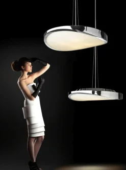 Best Lampa wisząca o talerzowym kształcie ⌀58 AZ0988 CIRCULO E | Kaja Żyrandole Nowoczesne