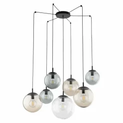 Store Lampa wisząca pająk z kolorowymi kloszami TK 4863 ESME | Kaja Żyrandole Nowoczesne