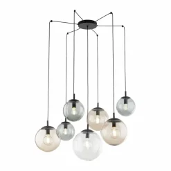 Store Lampa wisząca pająk z kolorowymi kloszami TK 4863 ESME | Kaja Żyrandole Nowoczesne