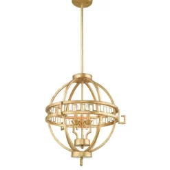 Fashion Lampa wisząca, postarzane złoto GN-LEMURIA-3P-A z serii LEMURIA Żyrandole Nowoczesne