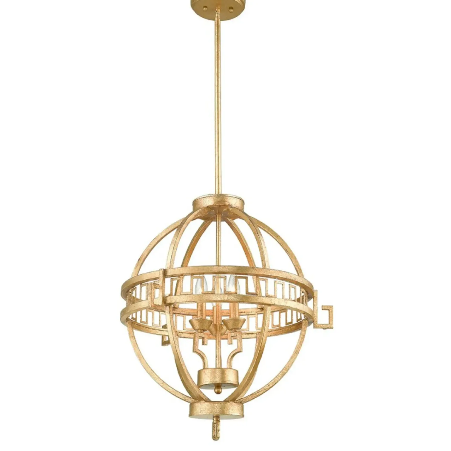 Fashion Lampa wisząca, postarzane złoto GN-LEMURIA-3P-A z serii LEMURIA Żyrandole Nowoczesne