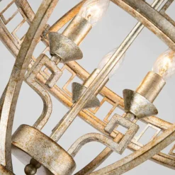 Fashion Lampa wisząca, postarzane złoto GN-LEMURIA-3P-A z serii LEMURIA Żyrandole Nowoczesne