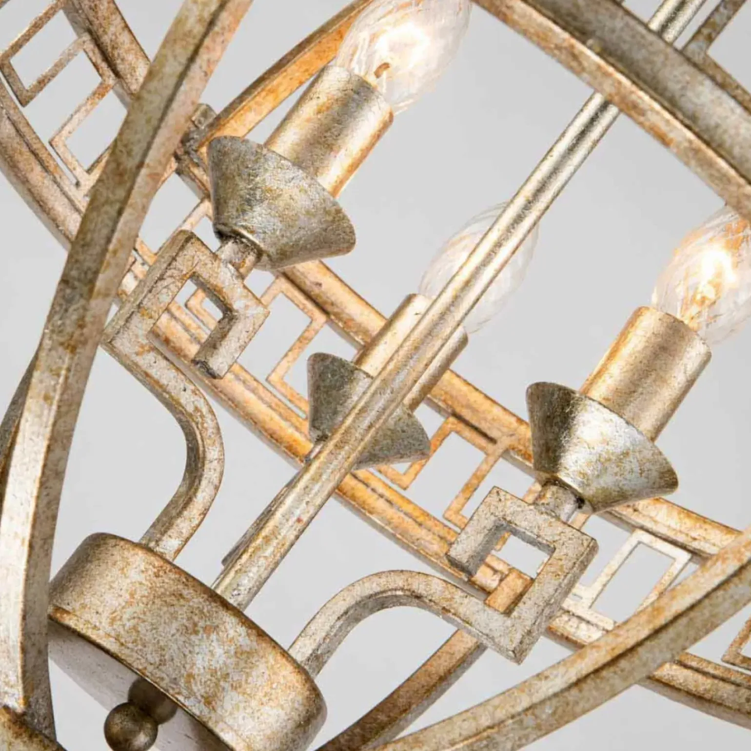 Fashion Lampa wisząca, postarzane złoto GN-LEMURIA-3P-A z serii LEMURIA Żyrandole Nowoczesne