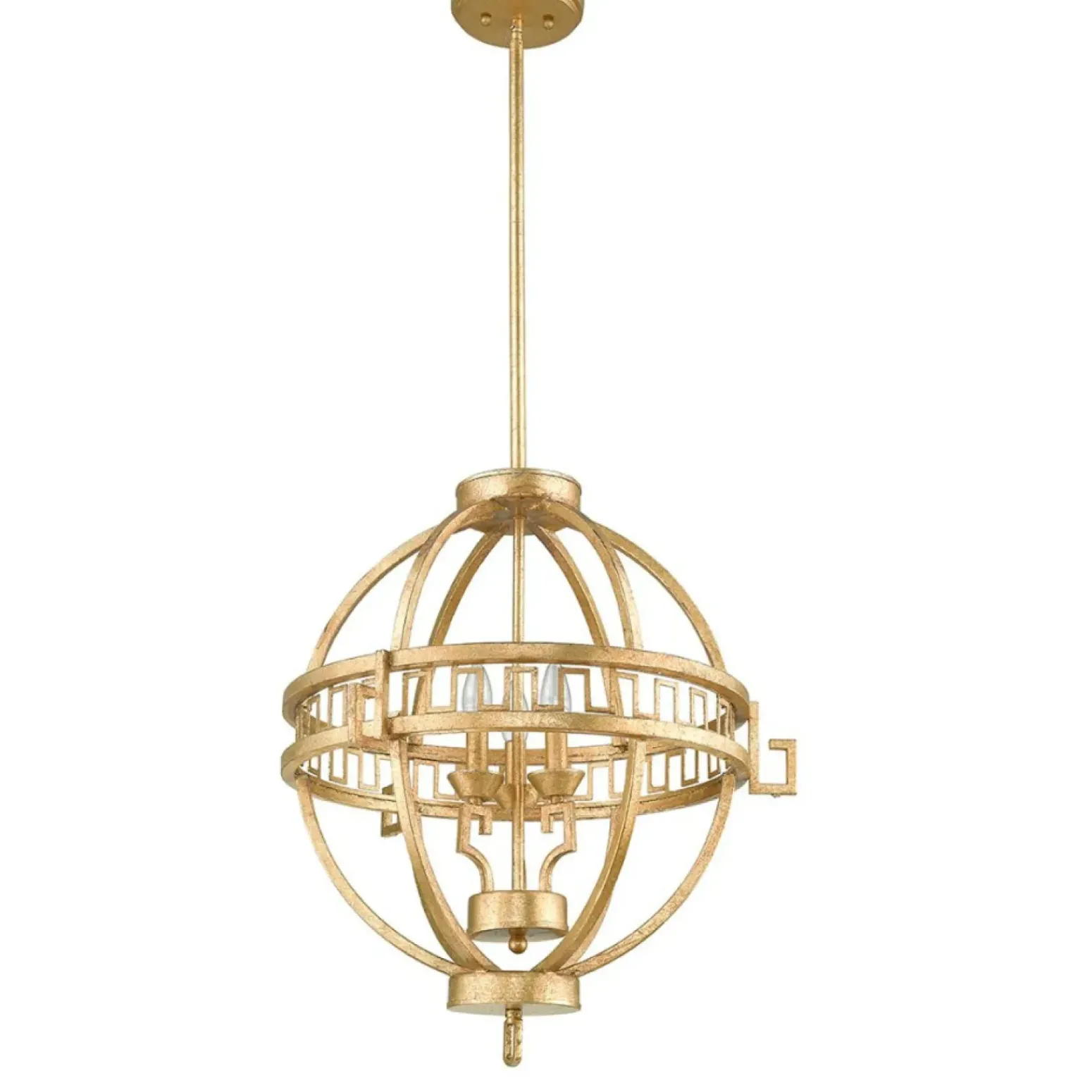 Fashion Lampa wisząca, postarzane złoto GN-LEMURIA-3P-A z serii LEMURIA Żyrandole Nowoczesne