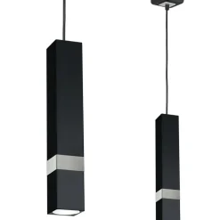 Best Lampa wisząca punktowa, czarno-srebrna MLP6287 z serii VIDAR | Kaja Oświetlenie Żyrandole Nowoczesne