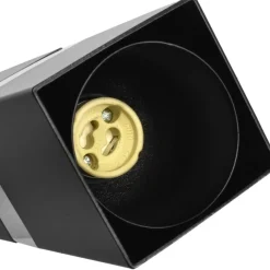 Best Lampa wisząca punktowa, czarno-srebrna MLP6287 z serii VIDAR | Kaja Oświetlenie Żyrandole Nowoczesne