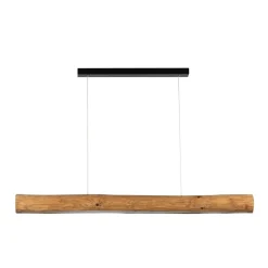 Best Sale Lampa wisząca szeroka drewniana LED 115cm 69680104 LUCAS | Kaja Żyrandole Nowoczesne