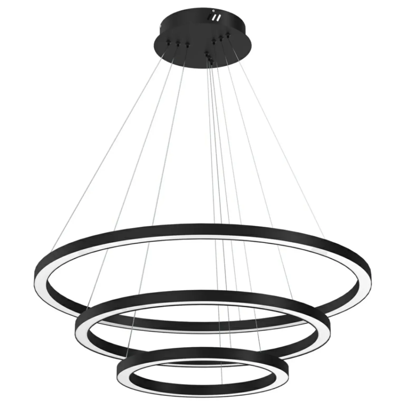 Best Sale Lampa wisząca, trzy obręcze różnej wielkości ML8424 z serii GALAXIA | Kaja Oświe Żyrandole Nowoczesne
