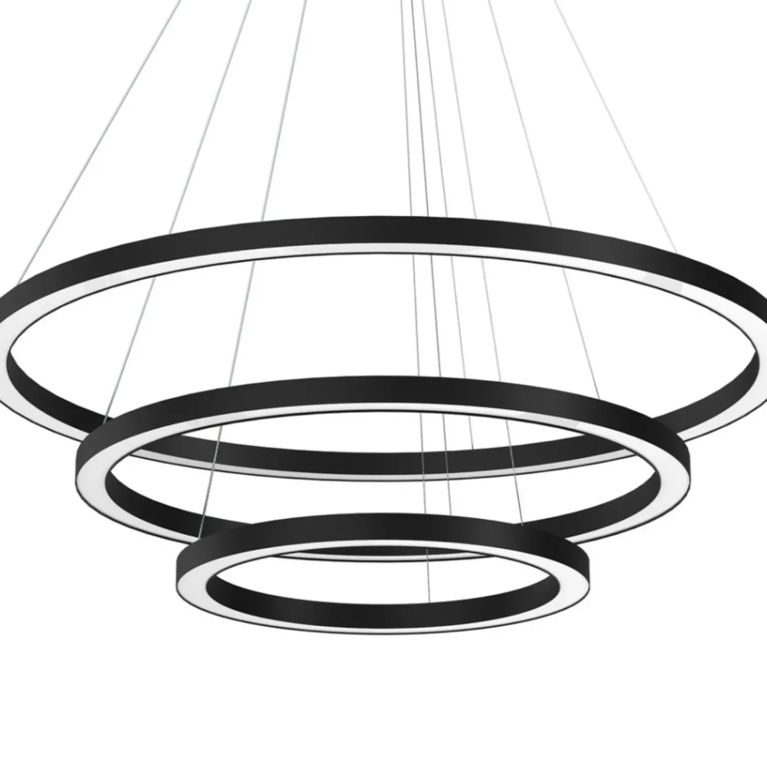 Best Sale Lampa wisząca, trzy obręcze różnej wielkości ML8424 z serii GALAXIA | Kaja Oświe Żyrandole Nowoczesne