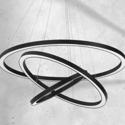 Best Sale Lampa wisząca, trzy obręcze różnej wielkości ML8424 z serii GALAXIA | Kaja Oświe Żyrandole Nowoczesne