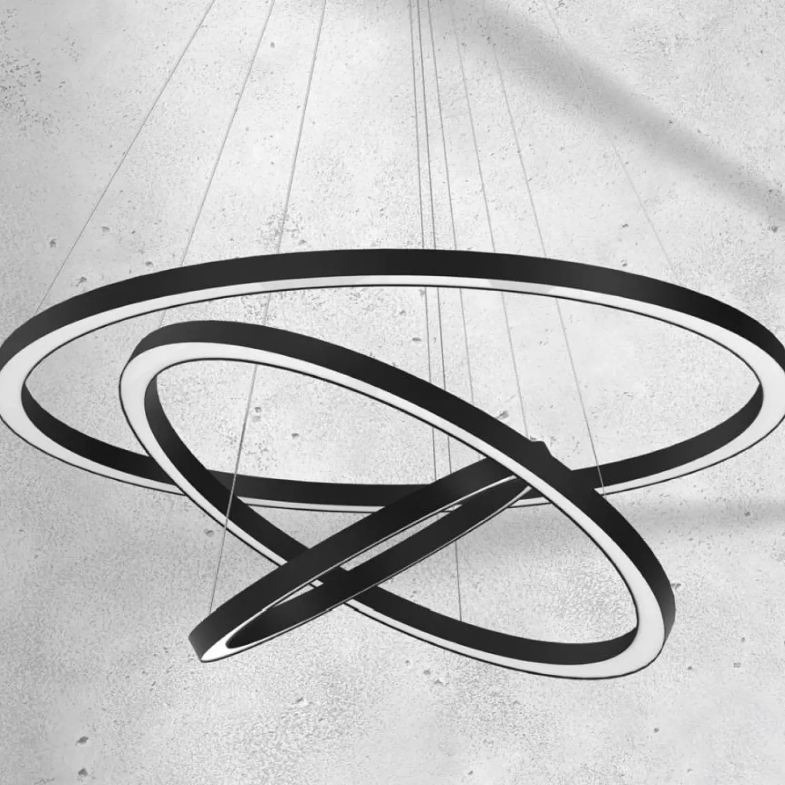 Best Sale Lampa wisząca, trzy obręcze różnej wielkości ML8424 z serii GALAXIA | Kaja Oświe Żyrandole Nowoczesne