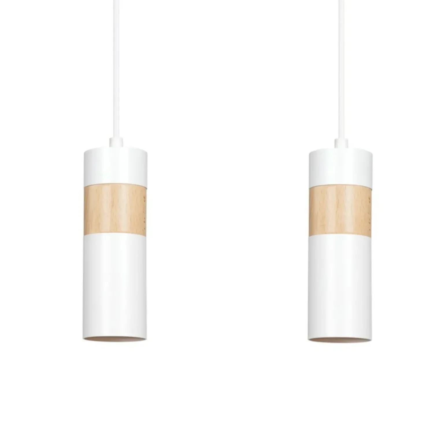 Shop Lampa wisząca w kolorze białym i złotym do kuchni 733/2 z serii AKA Żyrandole Nowoczesne