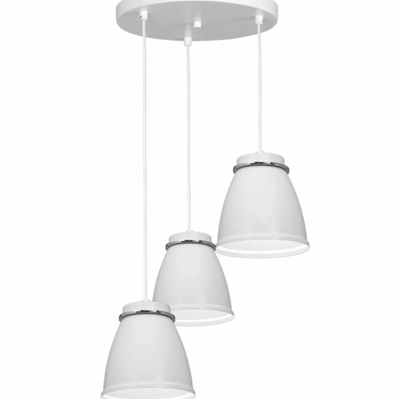 Cheap Lampa wisząca w kolorze bieli, z kloszami LX 1938 z serii LERDO | Kaja Żyrandole Nowoczesne