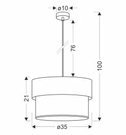 Sklep Kaja Lampa wisząca w kolorze brązu i czerni 31-18526 z serii FORNERO | Kaja Oświetlen