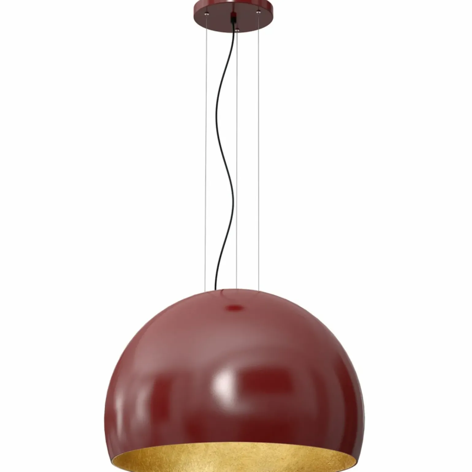 Best Sale Lampa wisząca, w kolorze burgungowym i złotym LX 1689 z serii COMPO Żyrandole Nowoczesne