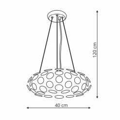 Fashion Lampa wisząca w kolorze chromu LP-17060/3P FERRARA | Kaja Oświetlenie Żyrandole Nowoczesne