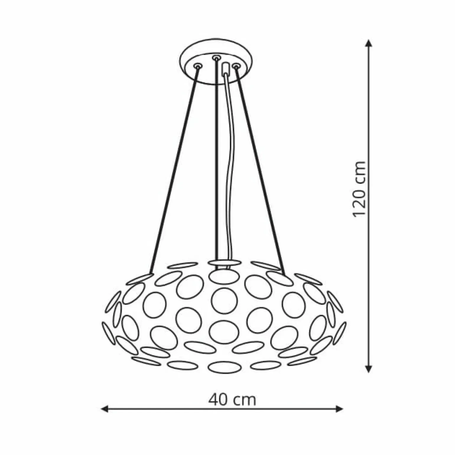 Fashion Lampa wisząca w kolorze chromu LP-17060/3P FERRARA | Kaja Oświetlenie Żyrandole Nowoczesne