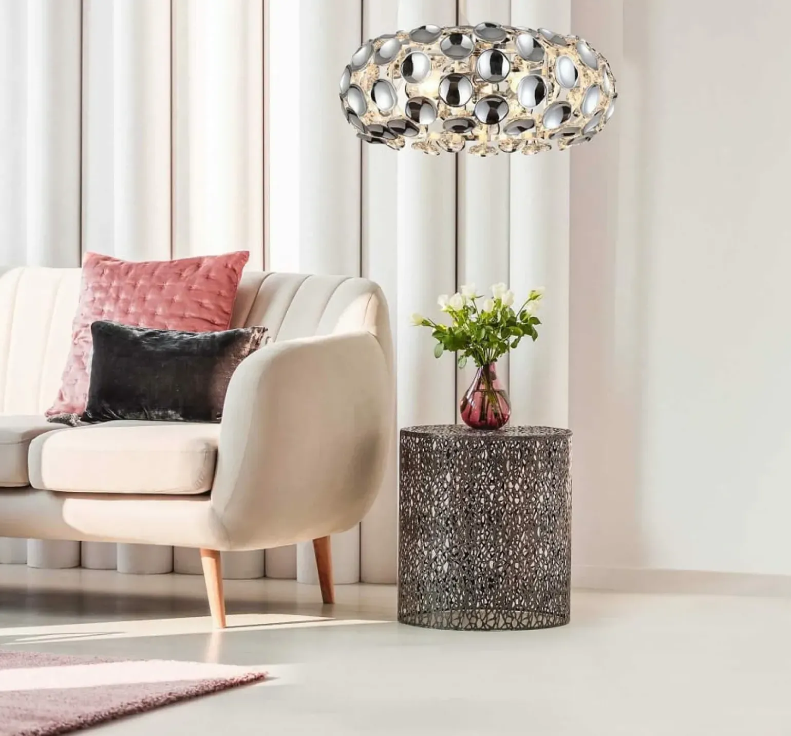Fashion Lampa wisząca w kolorze chromu LP-17060/3P FERRARA | Kaja Oświetlenie Żyrandole Nowoczesne