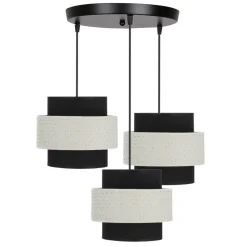 Fashion Lampa wisząca w kolorze czarno-białym 33-17833 z serii BENTA | Kaja Żyrandole Nowoczesne