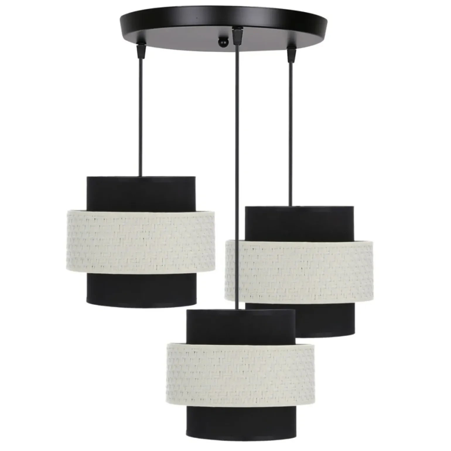 Fashion Lampa wisząca w kolorze czarno-białym 33-17833 z serii BENTA | Kaja Żyrandole Nowoczesne