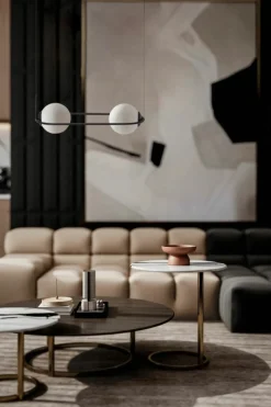 Best Lampa wisząca w kolorze czarno-białym, nad stół K-5102 z serii PARVA Żyrandole Nowoczesne