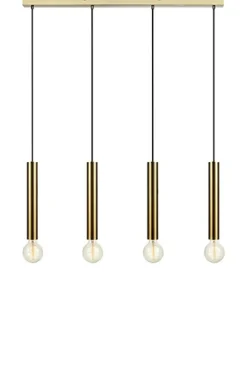 Cheap Lampa wisząca w kolorze mosiądzu cztery klosze 108263 | Kaja Żyrandole Nowoczesne