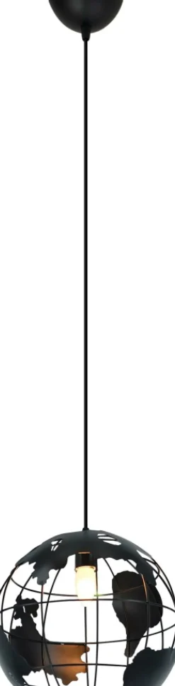 Cheap Lampa wisząca w kształcie globusu 6862/1 BLACK PLANETA | Kaja Żyrandole Nowoczesne