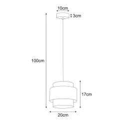 Sklep Kaja Lampa wisząca w stylu boho, biało-beżowa K-5270 z serii CEZAR