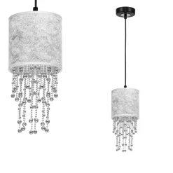 Sklep Kaja Lampa wisząca w stylu glamour, z kryształami MLP6434 z serii ALMERIA | Kaja Oświ